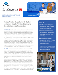 Coldwell Banker, Konica-Minolta, OFFICECORP, Inc.