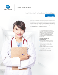 KM, Healthcare, Brochure, Konica-Minolta, OFFICECORP, Inc.