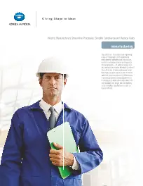 KM, Manufacturing Brochure, Konica-Minolta, OFFICECORP, Inc.