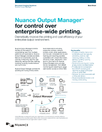 KM, Nuance, Output Manager, Brochure, Konica-Minolta, OFFICECORP, Inc.