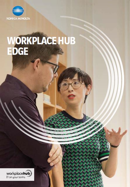 Hub, Edge Brochure, Konica-Minolta, OFFICECORP, Inc.