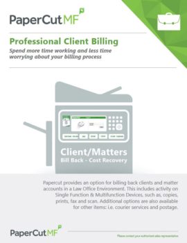 Papercut, Mf, Professional Client Billing, OFFICECORP, Inc.